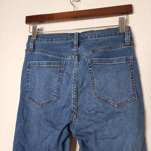 Free People High Rise Ankle Skinny Jeans Medium Wash Women's Size 26 - Picture 5 of 7